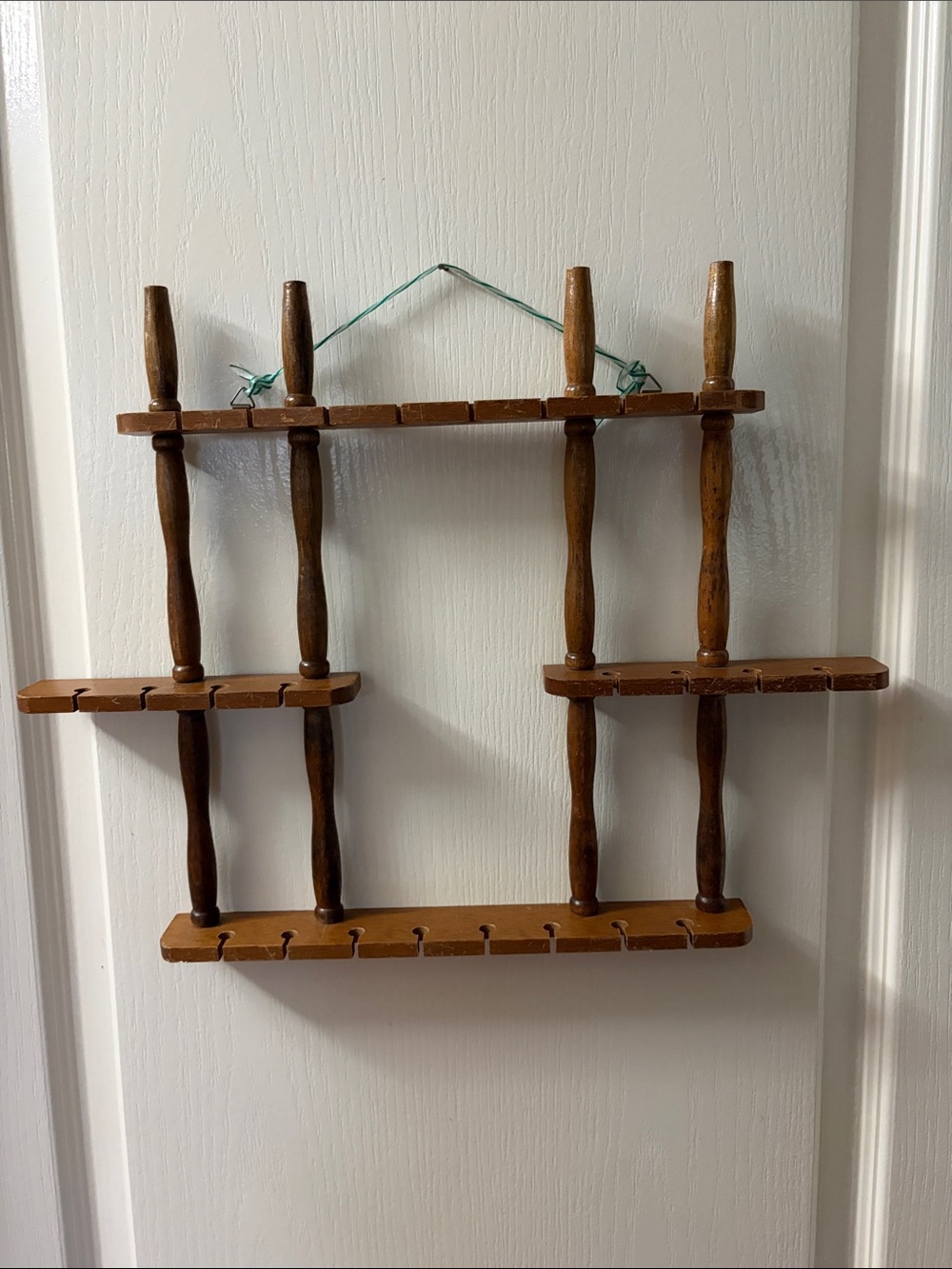 Wooden Wall Display Shelf - Brown Home Wall Decor